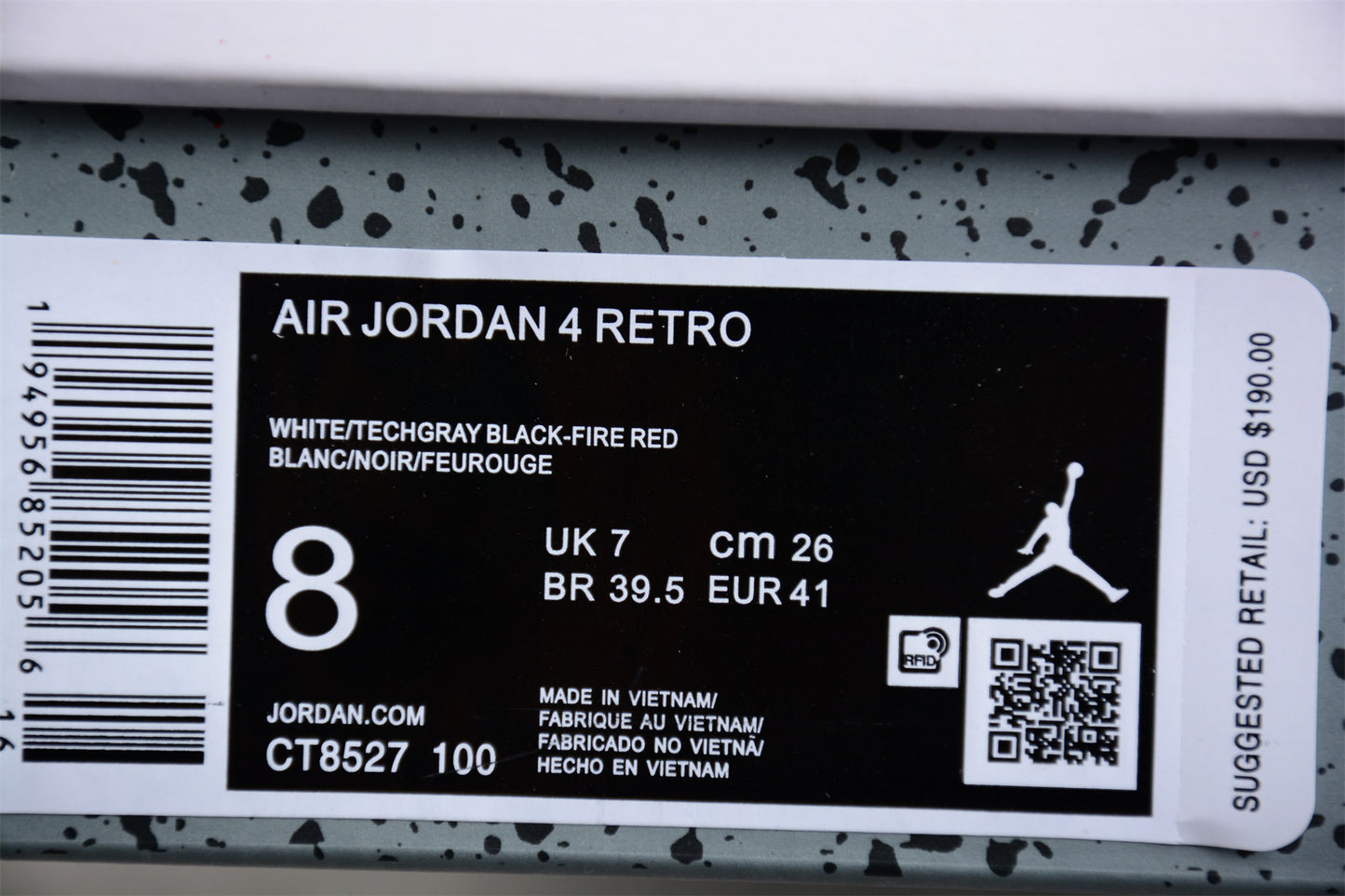 Air Jordan 4 Retro 'White Oreo'