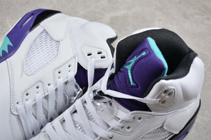 Jordan 5 White purple