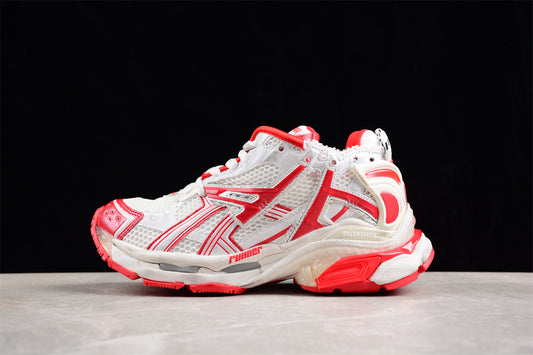 Balenciaga Runner Trainers | White red