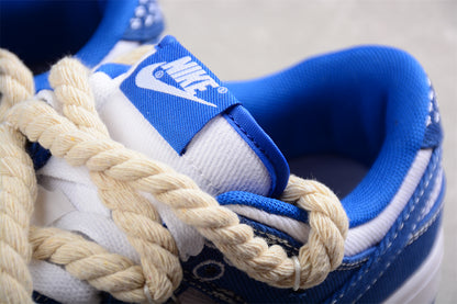 SB Dunks blue thick rope custom