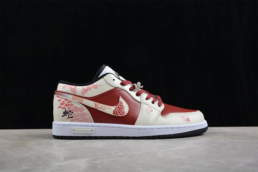 Jordan 1s high white and pink customized