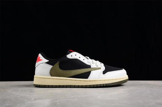 Jordan 1s x travis scott black olive green