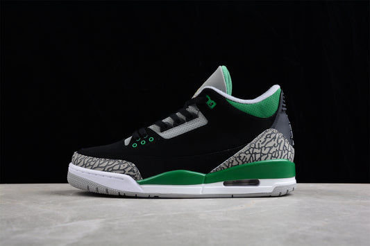 Jordan 3s Black and green