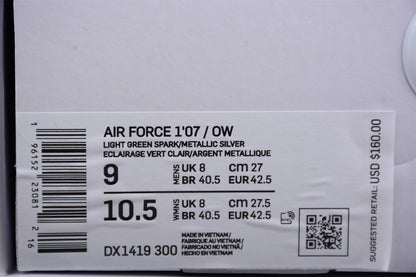 green air forces x off-white