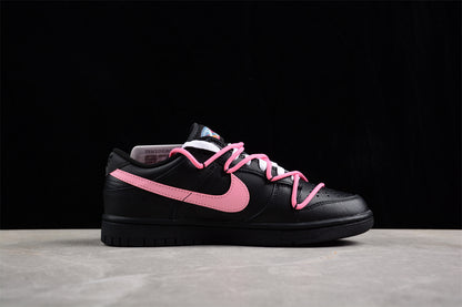 SB Dunks black and pink off white custom