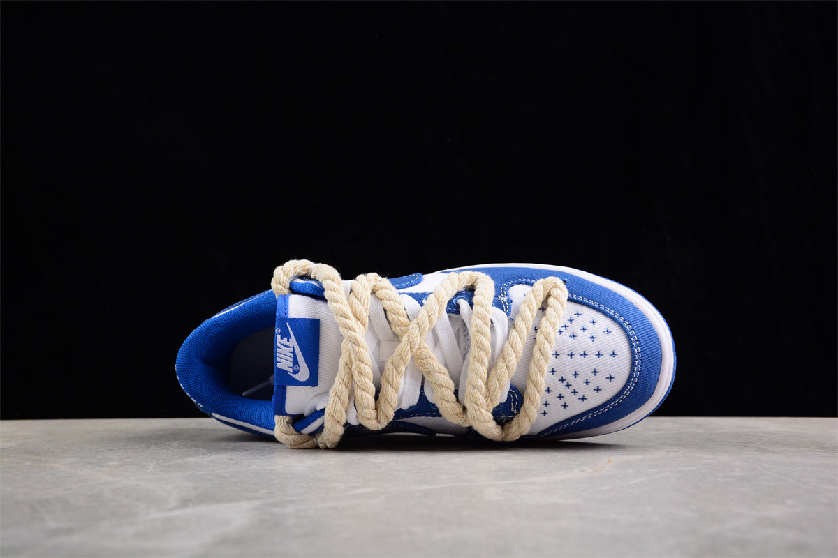 SB Dunks blue thick rope custom