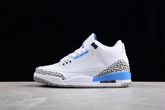 Jordan 3s North Carolina blue