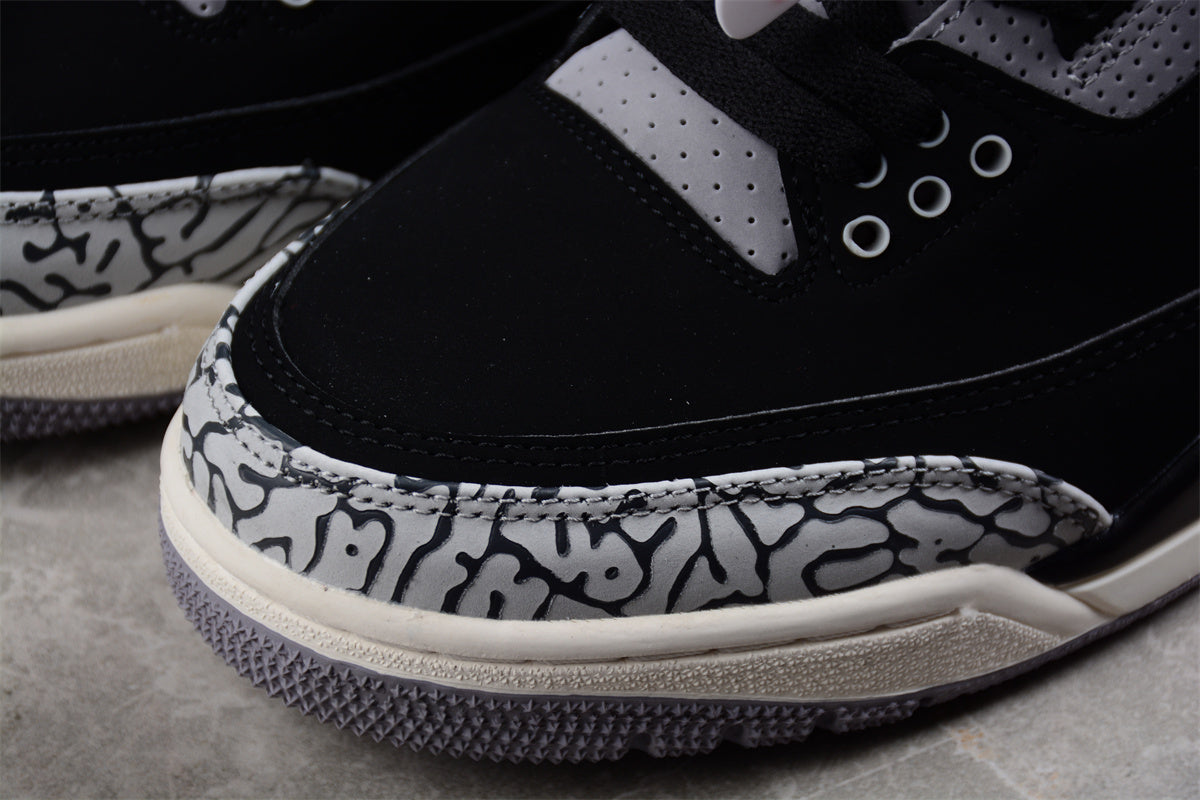 Jordan 3s Black Off noir