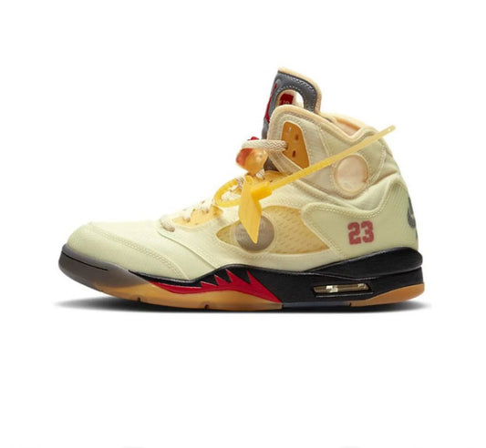 Jordan 5 X Off-White white cicada wings beige