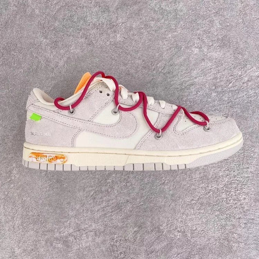 Off-White Nike low dunks grey plum red
