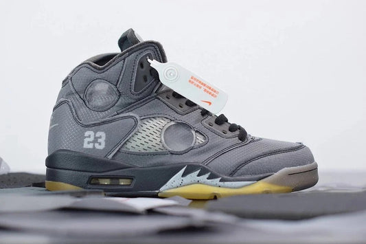 Jordan 5 X Off-White black cicada wings grey