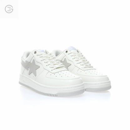Bape - Leather white and light grey