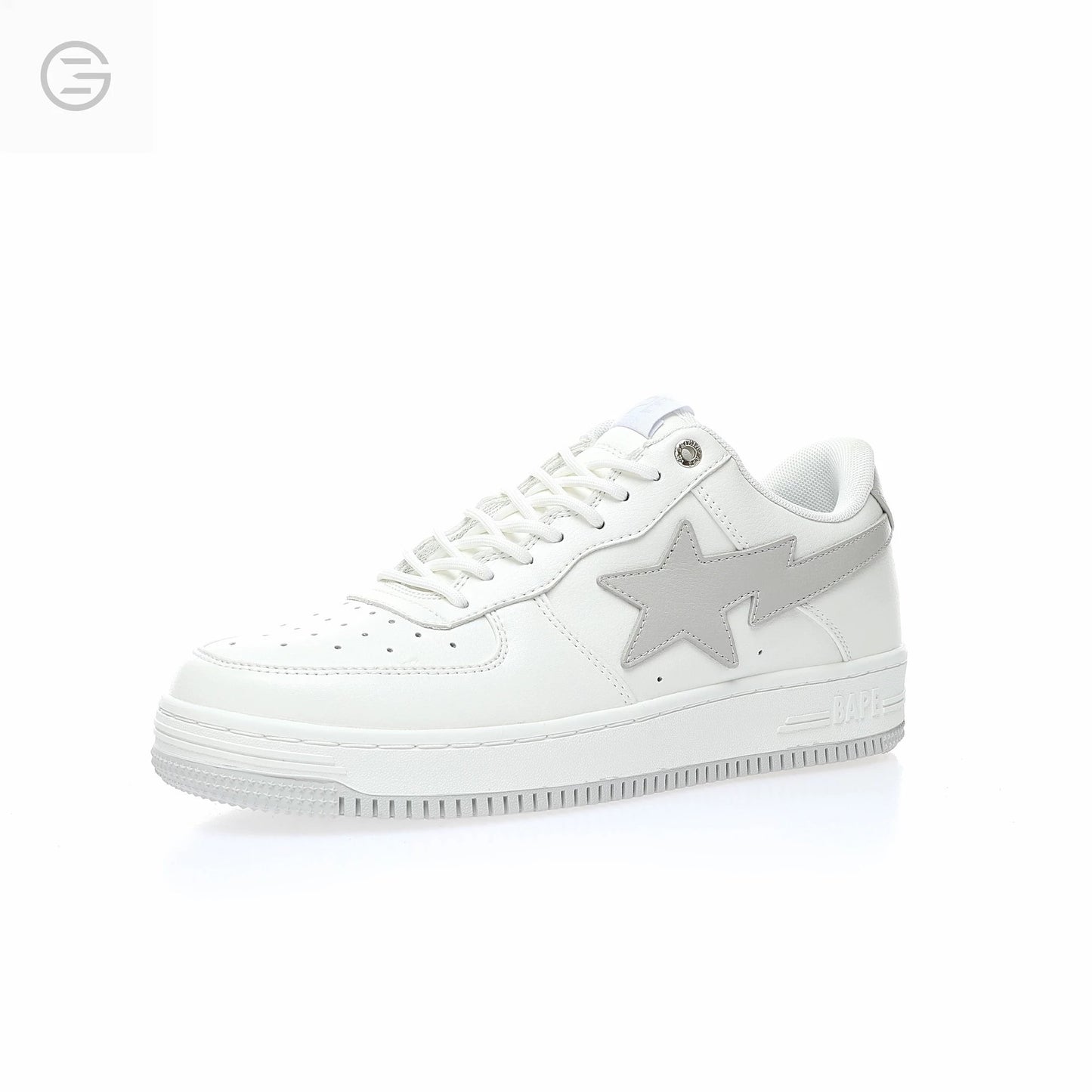 Bape - Leather white and light grey