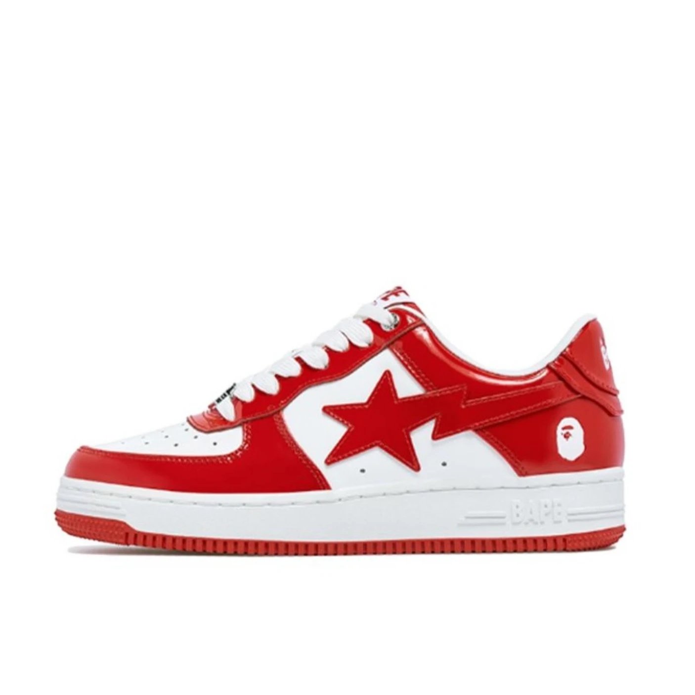 Bape - White and red ink splashing graffiti