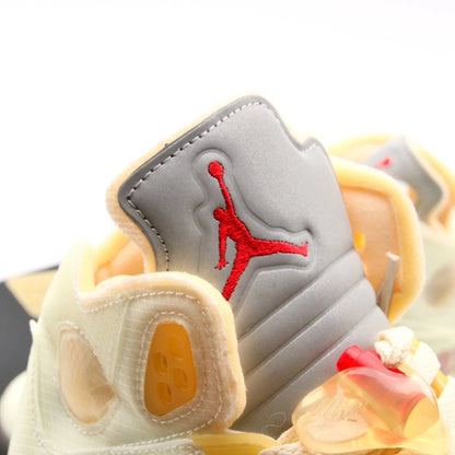 Jordan 5 X Off-White white cicada wings beige