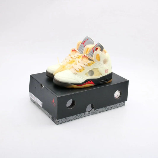 Jordan 5 X Off-White white cicada wings beige