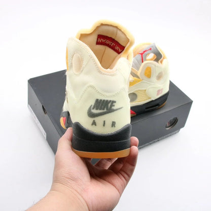 Jordan 5 X Off-White white cicada wings beige